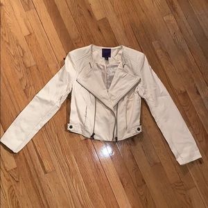 Forever 21 Faux Leather Cropped Jacket